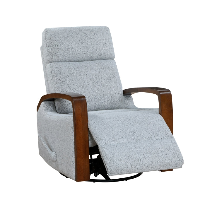 9659GRY-1 Swivel Glider Reclining Chair - 9659GRY-1