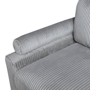 9688GY*42CRACOT (4)4-Piece Modular Sectional with Ottoman - 9688GY*42CRACOT