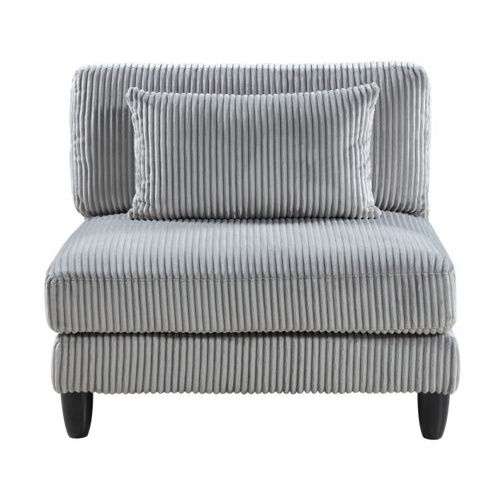 9688GY*42CRACOT (4)4-Piece Modular Sectional with Ottoman - 9688GY*42CRACOT