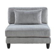 9688GY*63CR3AC (6)6-Piece Modular Sectional - 9688GY*63CR3AC