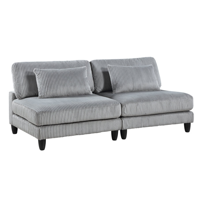 9688GY*63CR3AC (6)6-Piece Modular Sectional - 9688GY*63CR3AC