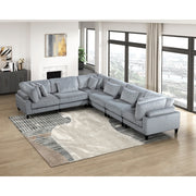 9688GY*63CR3AC (6)6-Piece Modular Sectional - 9688GY*63CR3AC