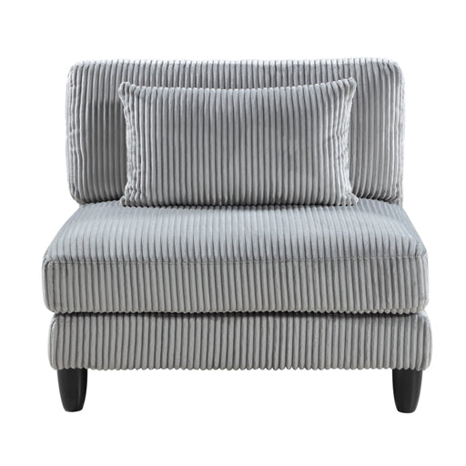 9688GY-AC Armless Chair - 9688GY-AC