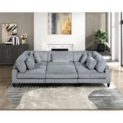 9688GY-AC Armless Chair - 9688GY-AC