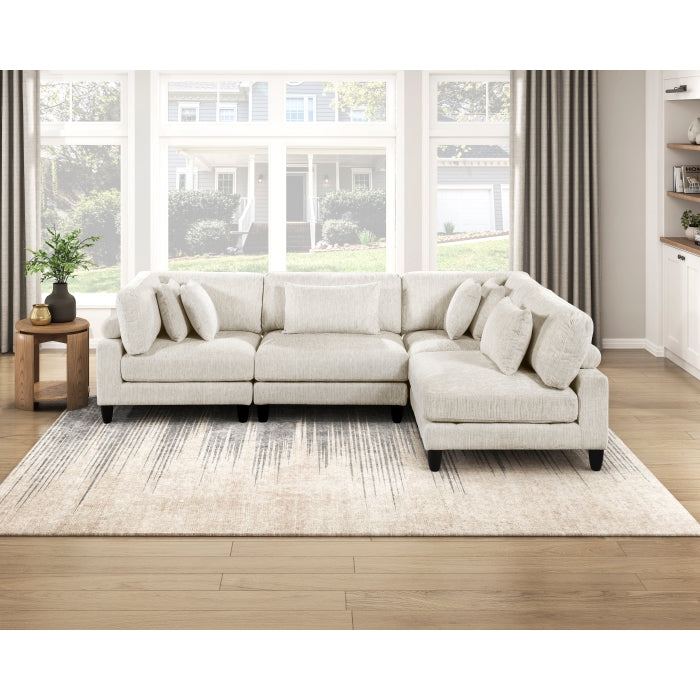 9688NBE*42CR2AC (4)4-Piece Modular Sectional - 9688NBE*42CR2AC