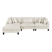 9688NBE*42CRACOT (4)4-Piece Modular Sectional with Ottoman - 9688NBE*42CRACOT