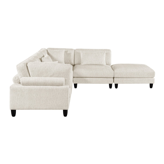 9688NBE*52CR2ACOT (5)5-Piece Modular Sectional with Ottoman - 9688NBE*52CR2ACOT
