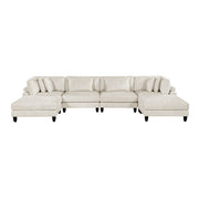 9688NBE*62CR2AC2OT (6)6-Piece Modular Sectional with Ottomans - 9688NBE*62CR2AC2OT