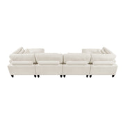 9688NBE*62CR2AC2OT (6)6-Piece Modular Sectional with Ottomans - 9688NBE*62CR2AC2OT