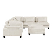 9688NBE*62CR3ACOT (6)6-Piece Modular Sectional with Ottoman - 9688NBE*62CR3ACOT