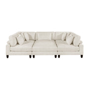9688NBE*62CR3ACOT (6)6-Piece Modular Sectional with Ottoman - 9688NBE*62CR3ACOT