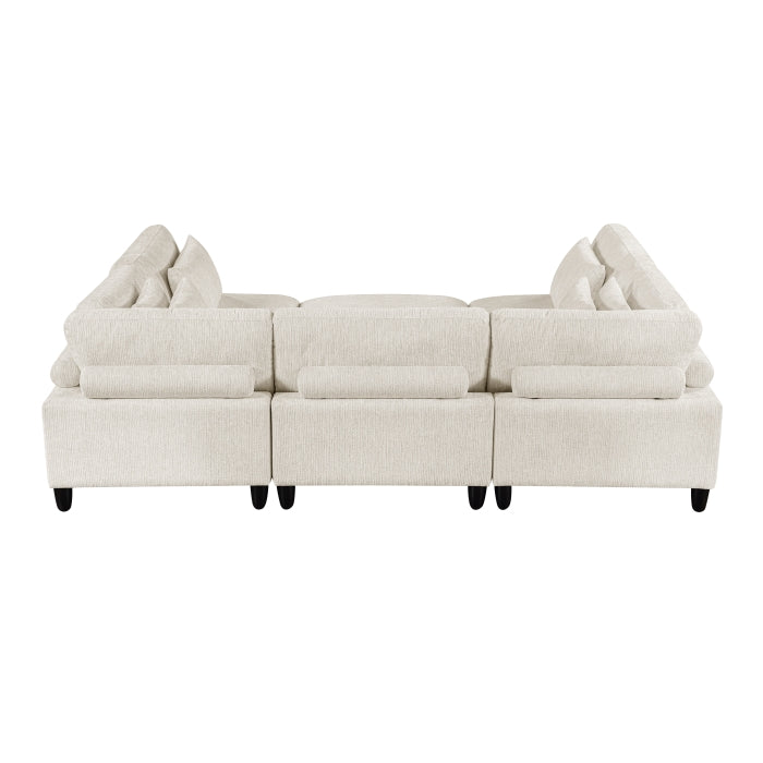 9688NBE*62CR3ACOT (6)6-Piece Modular Sectional with Ottoman - 9688NBE*62CR3ACOT