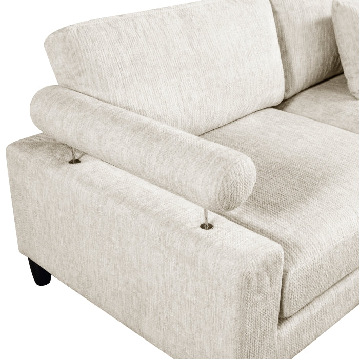 9688NBE*62CR3ACOT (6)6-Piece Modular Sectional with Ottoman - 9688NBE*62CR3ACOT