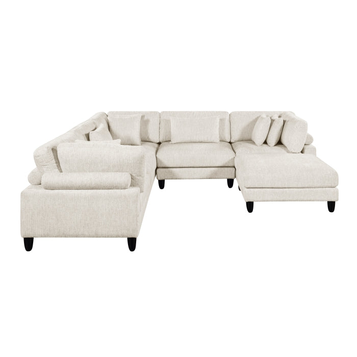 9688NBE*63CR2ACOT (6)6-Piece Modular Sectional with Ottoman - 9688NBE*63CR2ACOT