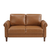 9690BRW*2 2pc Set: Sofa, Love - 9690BRW*2