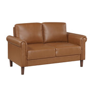 9690BRW*2 2pc Set: Sofa, Love - 9690BRW*2