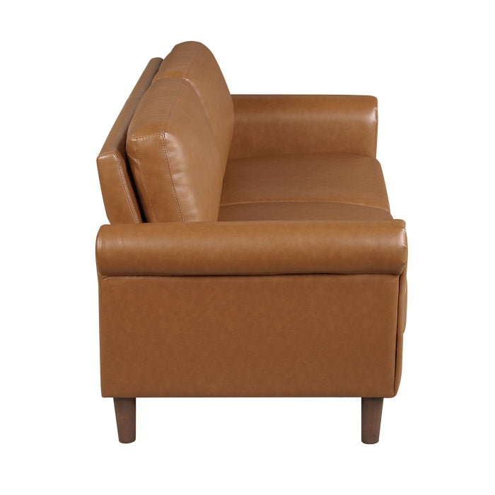 9690BRW*2 2pc Set: Sofa, Love - 9690BRW*2