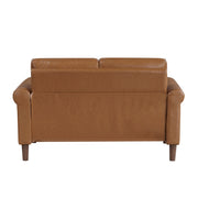 9690BRW*2 2pc Set: Sofa, Love - 9690BRW*2