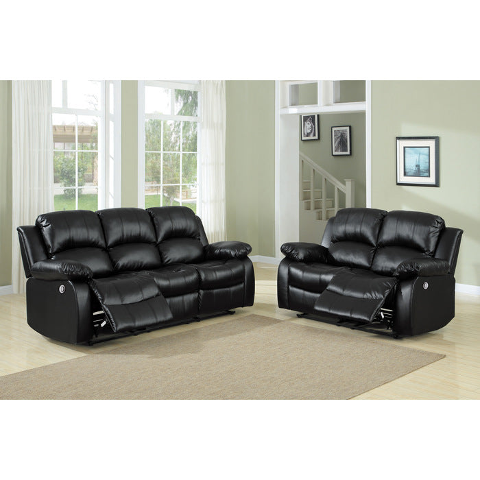 9700BLK-3 Double Reclining Sofa - 9700BLK-3