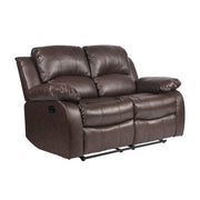 9700BRW-2 Double Reclining Love Seat - 9700BRW-2