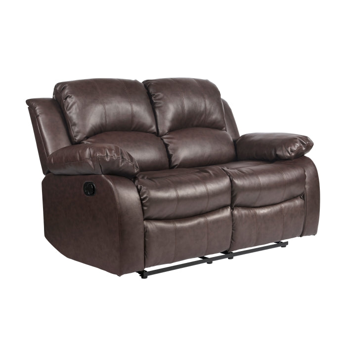 9700BRW-2 Double Reclining Love Seat - 9700BRW-2