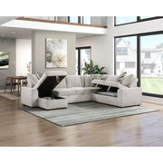 9702BE*3LC3R (3)3-Piece Sectional with Pull-out Bed and Hidden Storage - 9702BE*3LC3R