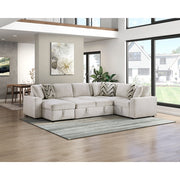 9702BE*3LC3R (3)3-Piece Sectional with Pull-out Bed and Hidden Storage - 9702BE*3LC3R