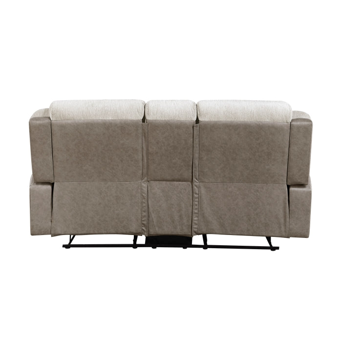 9703BE-2 Double Reclining Love Seat with Center Console - 9703BE-2