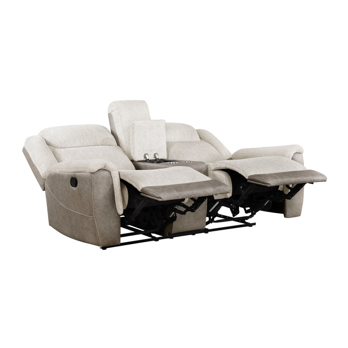 9703BE-2 Double Reclining Love Seat with Center Console - 9703BE-2