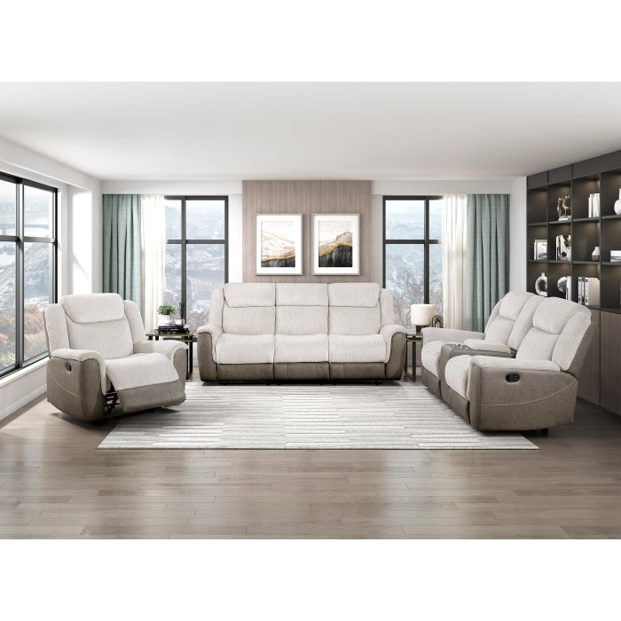 9703BE-2 Double Reclining Love Seat with Center Console - 9703BE-2