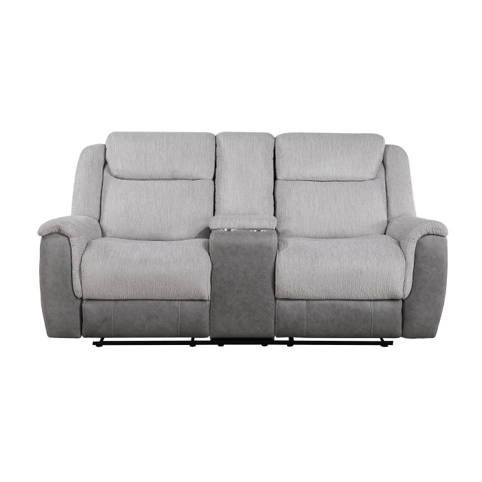9703GY*2 2pc Set: Sofa, Love - 9703GY*2
