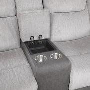9703GY*2 2pc Set: Sofa, Love - 9703GY*2