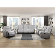 9703GY-3 Double Reclining Sofa - 9703GY-3