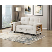 9705BE-2* (2)Love Seat with Pull-out Bed, Shelves and Charging Ports - 9705BE-2*