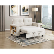9705BE-2* (2)Love Seat with Pull-out Bed, Shelves and Charging Ports - 9705BE-2*