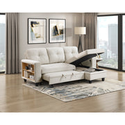 9705BE*32AVC (3)Sectional with Reversible Chaise, Pull-out Bed, Shelves and Charging Ports - 9705BE*32AVC