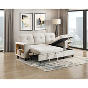 9705BE*32AVC (3)Sectional with Reversible Chaise, Pull-out Bed, Shelves and Charging Ports - 9705BE*32AVC