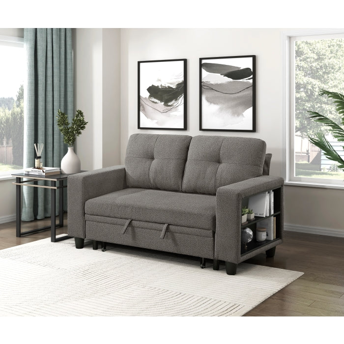 9705DB-2* (2)Love Seat with Pull-out Bed, Shelves and Charging Ports - 9705DB-2*