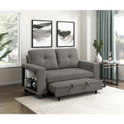 9705DB-2* (2)Love Seat with Pull-out Bed, Shelves and Charging Ports - 9705DB-2*