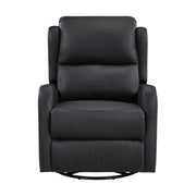 9717BLK-1SW Swivel Glider Reclining Chair - 9717BLK-1SW