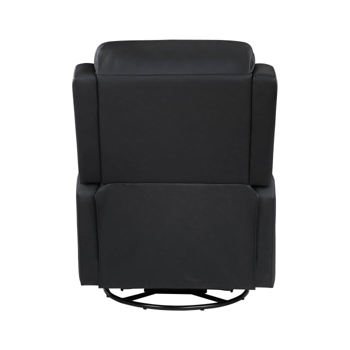 9717BLK-1SW Swivel Glider Reclining Chair - 9717BLK-1SW