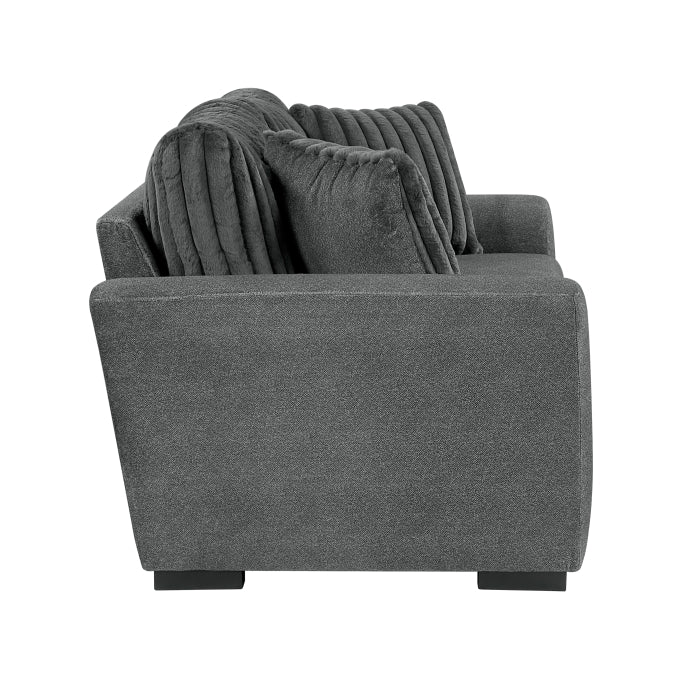 9720DGY*2 2pc Set: Sofa, Love - 9720DGY*2