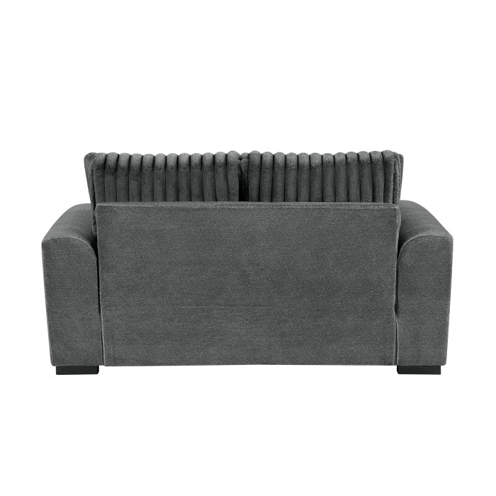 9720DGY*2 2pc Set: Sofa, Love - 9720DGY*2