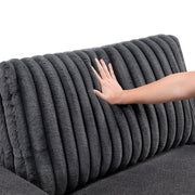 9720DGY*2 2pc Set: Sofa, Love - 9720DGY*2