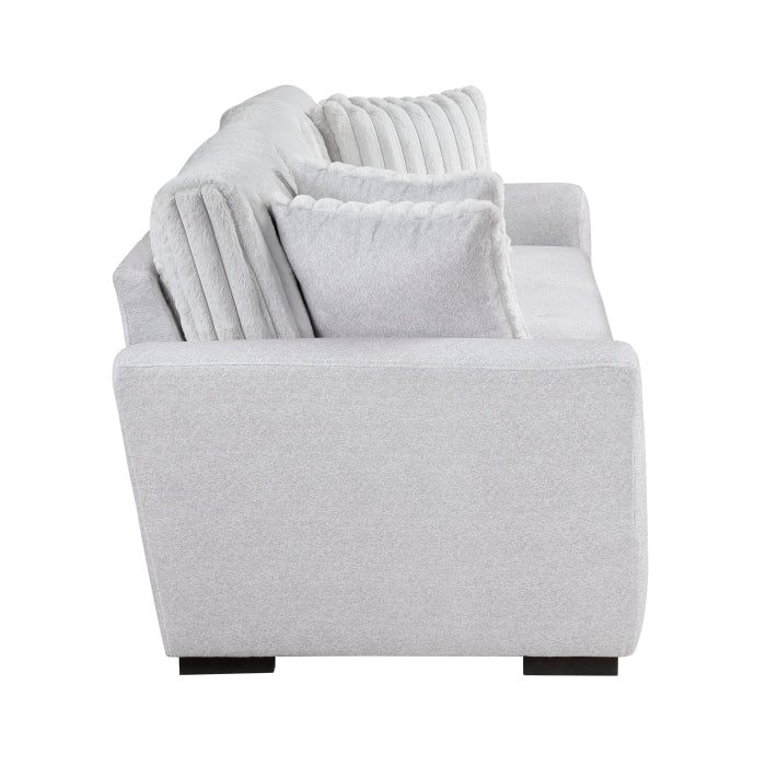 9720GRY*2 2pc Set: Sofa, Love - 9720GRY*2