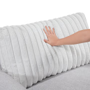 9720GRY*2 2pc Set: Sofa, Love - 9720GRY*2