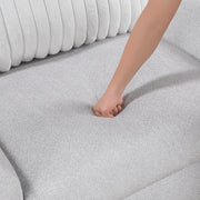 9720GRY*2 2pc Set: Sofa, Love - 9720GRY*2