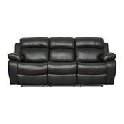 9724BLK*2 2pc Set: Sofa, Love - 9724BLK*2