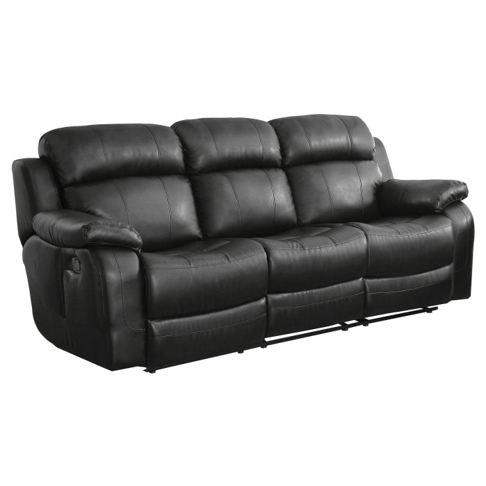 9724BLK*2 2pc Set: Sofa, Love - 9724BLK*2