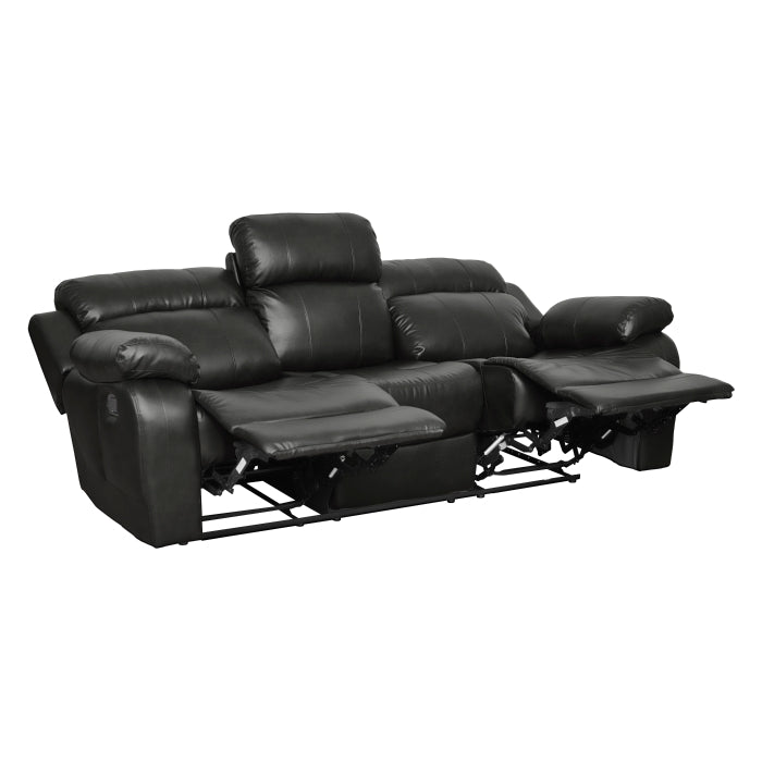 9724BLK*2 2pc Set: Sofa, Love - 9724BLK*2